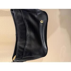 Etienne Aigner Stylish Black Leather Crossbody Bag
